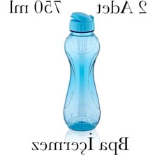 Esplendor Sporcu Matarası, 750 Ml, 2 Adet, Bpa Içermez, Mavi Renk