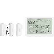 Esplendor Xenon Smart Dijital Termometre (Monitörlü) | 4 Bölge Takipli Iç-Dış Mekan Wifi Akıllı Iklim Sensörü X7510