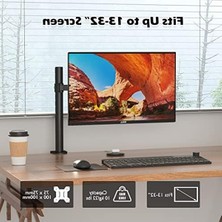 Esplendor Yüksekliği Ayarlanabilir Tekli Monitör Kolu, 10 kg Kapasite