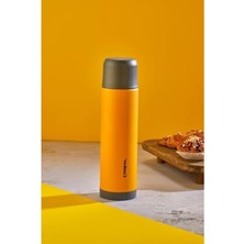 Esplendor Çelik Çift Katlı Termos, 0.50 Litre Kapasite, Turuncu Renk