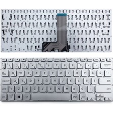 Alfamaks Asus Vivobook 14 X412UA, X412UB, X412UF Klavye Silver Gümüş Renk Tuş Takımı