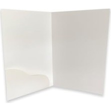 Esplendor Baskısız Beyaz A4 Cepli Dosya, 300 gr Bristol, 10 Adet, 24X32.5 cm