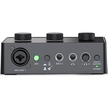 Esplendor Technology Amplisound Sc1 Akış Mikseri Xlr Mikrofon Arayüzü, Bireysel Kontrol, 48V Phantom Güç, LED Seviye Göstergesi ve Emniyet Kilidi ile Podcast/kayıt/vokal/oyun Sesi Için