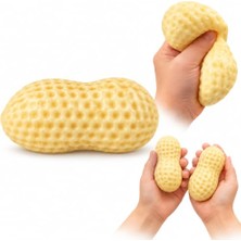 Esplendor Kabuklu Yer Fıstığı (Peanut) Figürlü Jel Dolgulu Squishy Oyuncak – Yumuşak Sıkılabilir Anti Stres Oyuncağı (1 Adet)