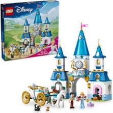 Esplendor LEGO ǀ Disney Princess Sindirella’nın Şatosu ve At Arabası 43275-6 Yaş ve Üzeri Prenses Seven Çocuklar Için Yaratıcı Oyuncak Yapım Seti, Doğum Günü Hediyesi (596 Parça)