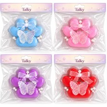 Esplendor Pati Squishy Jel Stres Oyuncağı – Şeffaf Esnek Jel Gövde, Yumuşak Fidget Oyuncağı, Kelebek ve Fiyonk Detaylı, Karışık Renk, 1 Adet