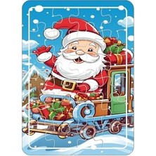 Esplendor Lipyos Yeniyıl, Noel Baba, Kardan Adam, Geyikler 24 Parça Ahşap Puzzle 242073