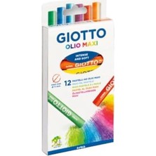 Esplendor Olio Maxi Yağlı Pastel Set, Çocuklar Için, 12 Renk, Büyük Çocuk Sanatçı Pasteli, Ev ve Okul Için Ideal