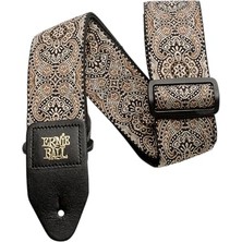 Esplendor Ernie Ball Jacquard Weave Gitar Askısı Kalıbı: Gold Black Paisley