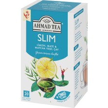 TeknoKapsül Ahmad Tea Limon, Mate ve Matcha'lı Slim Yeşil Çay 20 x 1,5 gr