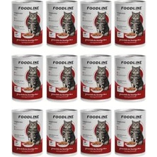 Esplendor Yetişkin Kedi Konservesi 400 Gr, Gravy Sos Içerisinde Parça Etli (400 gr x 12 Adet, Dana Eti)