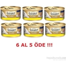 Esplendor Pro Plan Purina Gourmet Gold Kıyılmış Tavuklu Konserve, 85 Gr, 6 Al 5 Öde