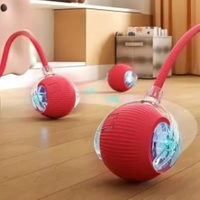 Esplendor Kedi Oyuncağı Topu Kuyruklu Otomatik Yuvarlanan Top, Hareketli Kuyruk, USB Şarjlı, LED Işıklı, 3 Oyun Modu, Evcil Hayvanlar Için Eğlenceli Interaktif Oyuncak