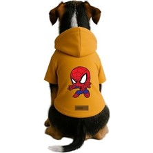 Esplendor Baskılı Içi Polarlı Köpek ve Kedi Kıyafeti & Elbisesi - Sarı Renk Kapüşonlu Hoodie Bafc2, 3xl