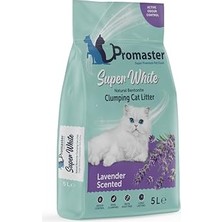 Esplendor Süper Beyaz Doğal Bentonit Topaklanan Kedi Kumu Lavanta Kokulu 5 Lt