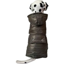 Esplendor Içi Polarlı Kapitone Köpek ve Kedi Yeleği & Ceketi Koyu Yeşil S