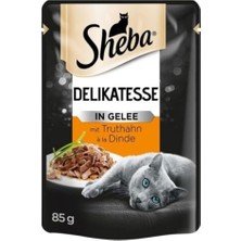 Esplendor Sheba Delikatesse Hindili Yetişkin Kedi Konservesi, 85 G, 24'lü Paket          [enerji Sınıfı A+]