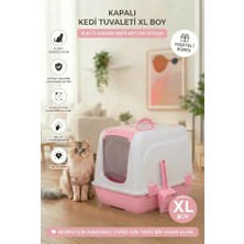 Esplendor Flex Kapalı Kedi Tuvaleti – 37,5 x 50 x 40 Cm, Xl Boy, Kum Kürek Hediyeli