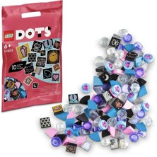 Die Grup Lego® Dots Ekstra Dots Seri 8 – Sim ve Işıltı 41803-6 Yaş ve Üzeri Çocuklar Için Ekstra Yaratıcı Kendin Yap Süsleme Seti (115 Parça)