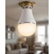 Str Store Şarjlı LED Ampul 6500K Soğuk Beyaz E27 Duy Enerji Tasarruflu
