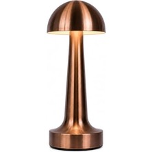 Esplendor Şarjlı Dokunmatik Metal Masa Lambası Bronz Red | 3 Renk Işık, Ayarlanabilir Parlaklık, Kablosuz LED Gece Lambası | Ev, Ofis, Kafe, Restoran ve Yatak Odası Dekoratif Aydınlatma          [enerji Sınıfı
