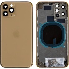 Vintessy Vıntessy iPhone 11 Pro Uyumlu Boş Kasa + Kapak Gold Altın BZS01