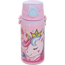 Esplendor Çelik Matara Salto 500 Ml, Unicorn Desenli, Pipet Ağızlı, Sızdırmaz Kapak