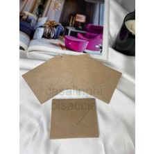 Esplendor Kraft Zarf 10 Adet 7x9 cm – Naturel Küçük Mesaj Zarfı, Teşekkür Notu ve El Yapımı Ürün Sunumu Için Mini Zarf Seti