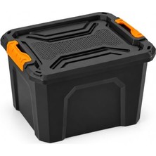 Esplendor Orret Home 20 Litre Takım Sandığı ve Saklama Kutusu, Kapaklı Kilitli Plastik Organizer, Takım Çantası,oto Bagaj Düzenleyici, Garaj Atölye Eşya Düzenleme Kutusu (20 Litre)