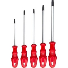 Esplendor Aee® 5 Parça Torx Tornavida Seti – T15, T20, T25, T30, T40 Mıknatıslı Uçlu, Cr-V Çelik