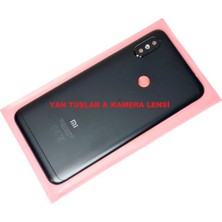 Vintessy Vıntessy Redmi Note 6 Pro Uyumlu Kasa Arka Pil Batarya Kapağı Siyah BZS01