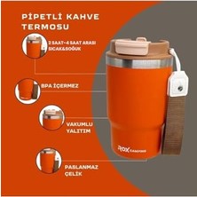 Esplendor Campıng Pipetli Kahve Termosu 0.45 Lt - Turuncu, Turuncu
