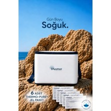 Esplendor PF15 Thermo-Pure® Teknolojisi ile Elektriksiz&buzsuz Hızlı Soğutma / 16 Saat Soğuk Muhafaza Katlanır Outdoor Kamp Piknik Termal Termos Buzluk Soğutucu Çanta + 6 Adet Thermo-Pure® Jel Paket