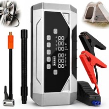 Esplendor Romofy 7in1 Akü Takviyeli Şarjlı Lastik Şişirme Kompresörü 12000MAH Pompa
