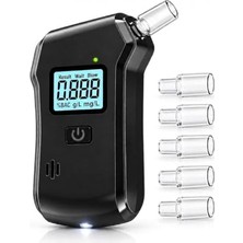 Esplendor Valkyrie Dijital Alkol Test Cihazı 5 Ağızlıklı LCD Ekranlı LED Işıklı 3 Aaa Pilli Taşınabilir Alkolmetre