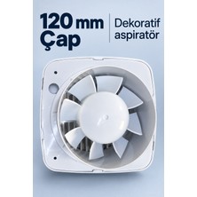 TKÇ Beyaz Dekoratif Aspiratör 16 W 180 M³/h Ab