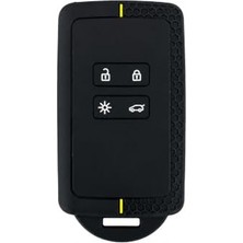 Esplendor Autohan Keys Lüx Renault Anahtar Koruma Kılıfı, Petek Desenli, Gri-Kırmızı, Clio 5, Megane 4, Captur, Kaleos, Kadjar Uyumlu