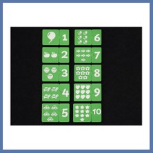 Bezos 3D Baskı Sayma ve Eşleştirme Puzzle Kartları - 1den 10A Rakam ve Nesne Sayma Seti, Erken Matematik Öğretim Materyali Aanova