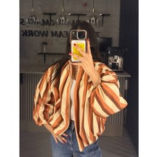 Semesia Kadın Fermuarlı Cepli Sezon Trendi Casual Bomber Ceket