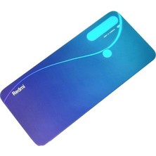 Soi Home Redmi Note 8 Uyumlu Arka Pil Batarya Kapağı (Cam) Açık Mavi Soı