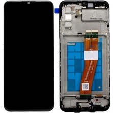 TKÇ Samsung A02S Uyumlu Dokunmatik Ekran Çıtalı (Siyah)