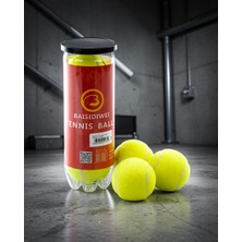 TeknoKapsül Tenis Topu 3'lü Set Dayanıklı Antrenman ve Maç