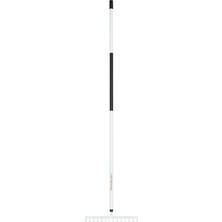 Esplendor Fiskars 14 Dişler ile Işık Toprak Rake, Genişlik: 36 Cm, Güçlendirilmiş Çelik Dişleriyle/alüminyum Saplı, Siyah/beyaz, 1019608