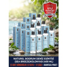 NB Natural Bodrum Sea Breeze Deniz Esintisi Kolonyası 400 ml Dökmeli 12'li Paket (80° Aile ve Ofis Toptan Set)