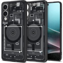 Str Store Galaxy S25 Edge ile Uyumlu Magnet Kılıf Ultra Hybrid Mag Fit Zero One Black - ACS09415