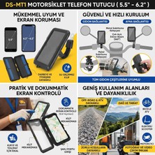 Str Store Motosiklet Telefon Tutucu Kılıflı Braketi 5.5"-6.2" Ds-Mt1