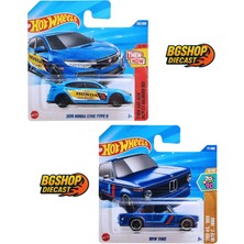 Hot Wheels 2018 Honda Civic Type R - Bmw 2002