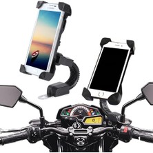Str Store Motosiklet Telefon Tutucu Cvmt-01 Aynaya Montaj Motosiklet Universal Telefon Tutucu Navigasyon Takip Için Tasarlanmış 3.5 Inch & 7 Inch Telefonlar Için Tutucu Standı