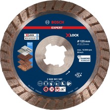 Şanal Bosch Multimaterial Elmas Bıçak Turbo X-Lock 125MM