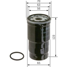 Str Store Yakit Filtresi Dizel Toyota Corolla E12 1.4 D 04-07, Yedek Parça 0 986 Tf0 166